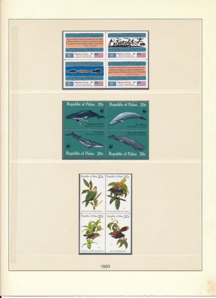 Palau 1983-1990 Reichhaltige postfrische Sammlung
