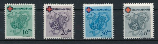 Rheinland Pfalz Mi.Nr. 42-45 ** postfrisch