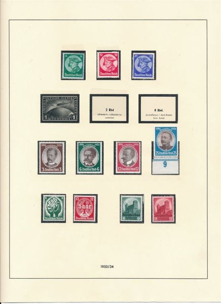 Deutsches Reich 1933-1945 Fast komplette Sammlung */**