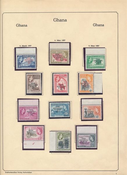 Ghana 1957-1969 ** postfrische Sammlung