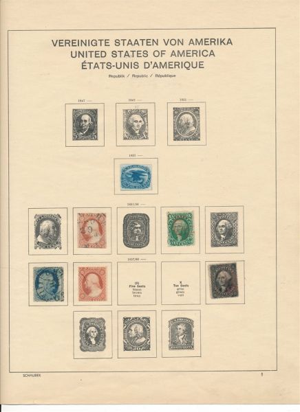 USA 1851-1965 Reichhaltige gestempelte Sammlung