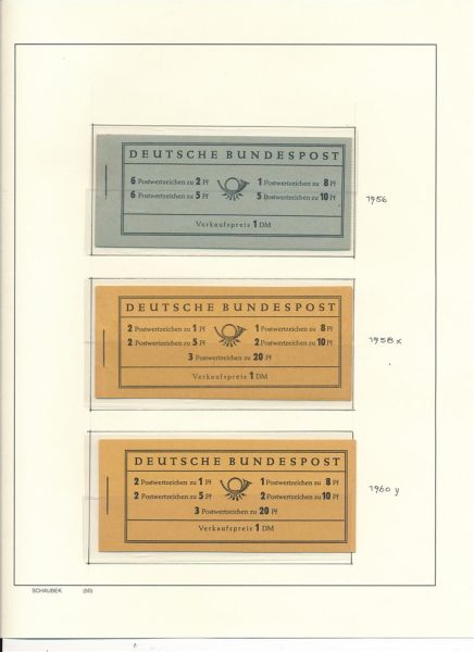 Bundesrepublik Markenheftchen Meist ** Sammlung