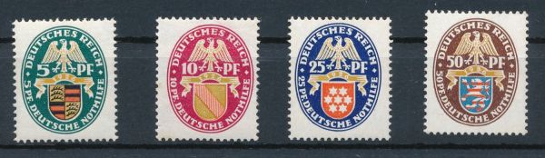 Deutsches Reich Mi.Nr.398-401 ** postfrisch