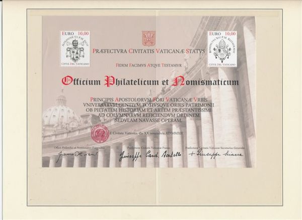 Vatikan kl. Sammlung mit Euronominale ** postfrisch
