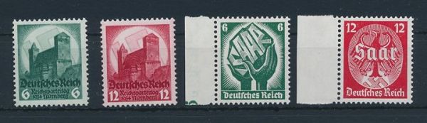 Deutsches Reich Mi.Nr.544-47 ** postfrisch (175.-Euro)