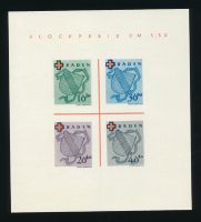 Baden Block 2 postfrisch (ohne Gummi wie verausgabt) Baden Block 2 postfrisch (ohne Gummi wie verausgabt)