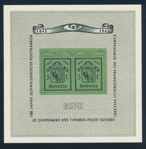SCHWEIZ Block 10 ** postfrisch