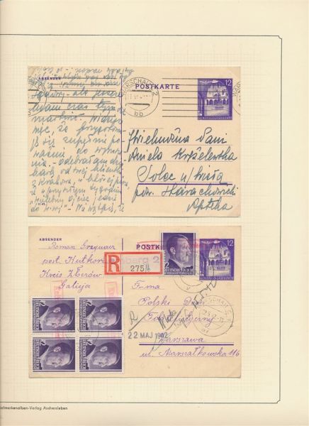 Deutsche Besetz.1933/45 Sammlung mit vielen Ganzsachen