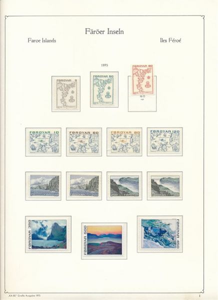 Färöer 1975-2002 fast komplette postfrische Sammlung