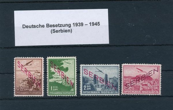 Serbien (Deut.Besetzung) ** Lot mit Mi.Nr.16-30 +66-70