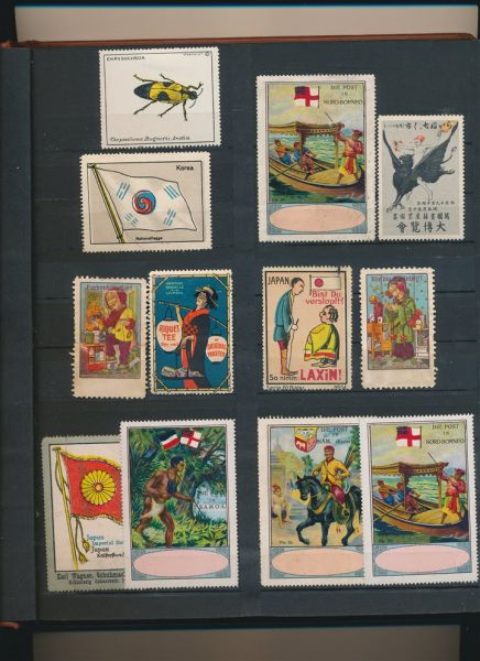Asien- Vignetten: Spannende alte Sammlung im Album