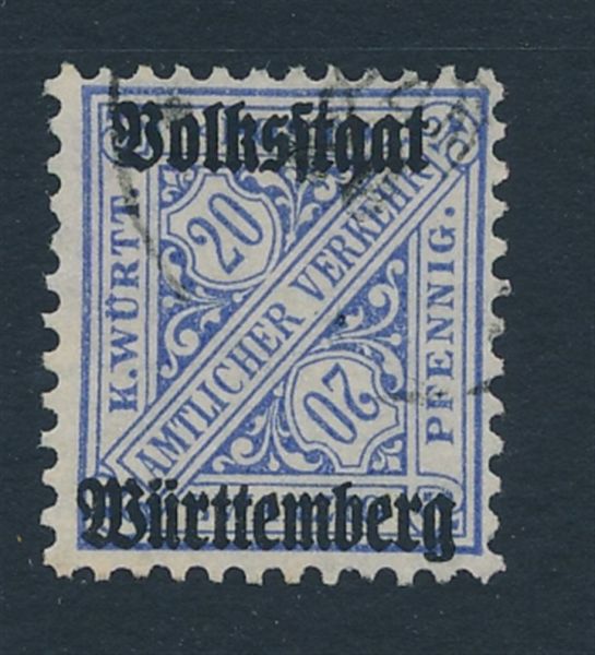 Württemberg Mi.Nr.264 d gestempelt Lux Fotoattest BPP